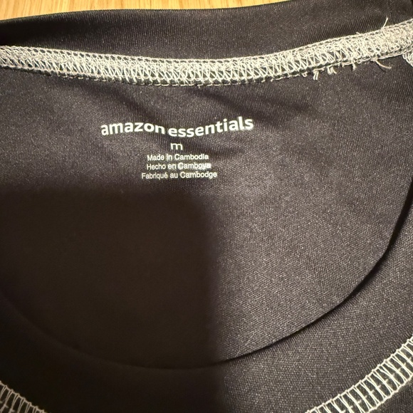 AMAZON BASICS SWIM SHIRT, BLACK MEDIUM - Picture 3 of 3